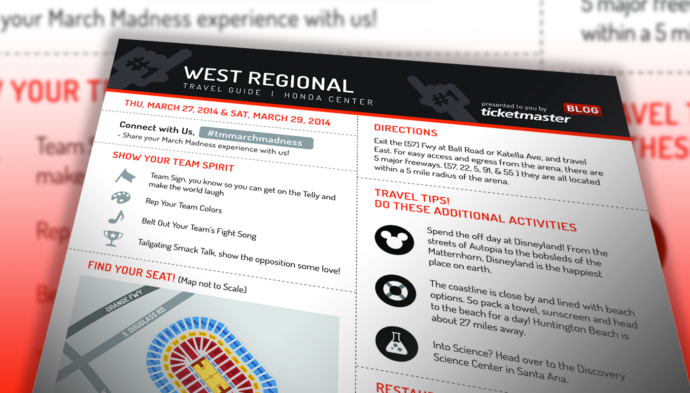 NCAA March Madness™ Travel Guide: Men's Regional's