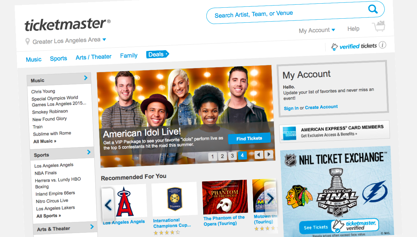 Ticketmaster Launches New Look in 2015