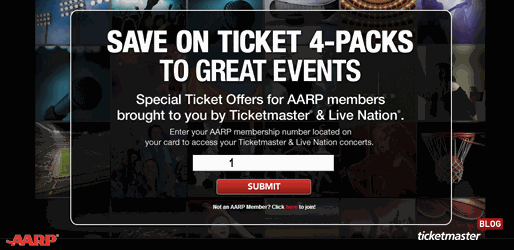 AARP Partners with Ticketmaster