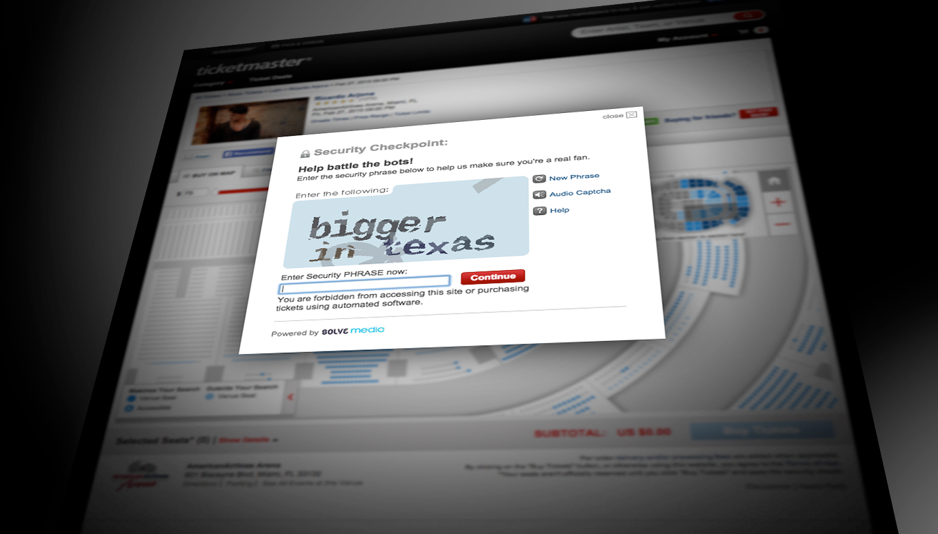 CAPTCHA Tips - Get the Tickets You Want
