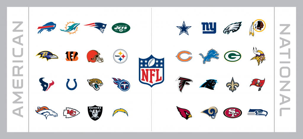 NFL Football Schedule League Team Graphic