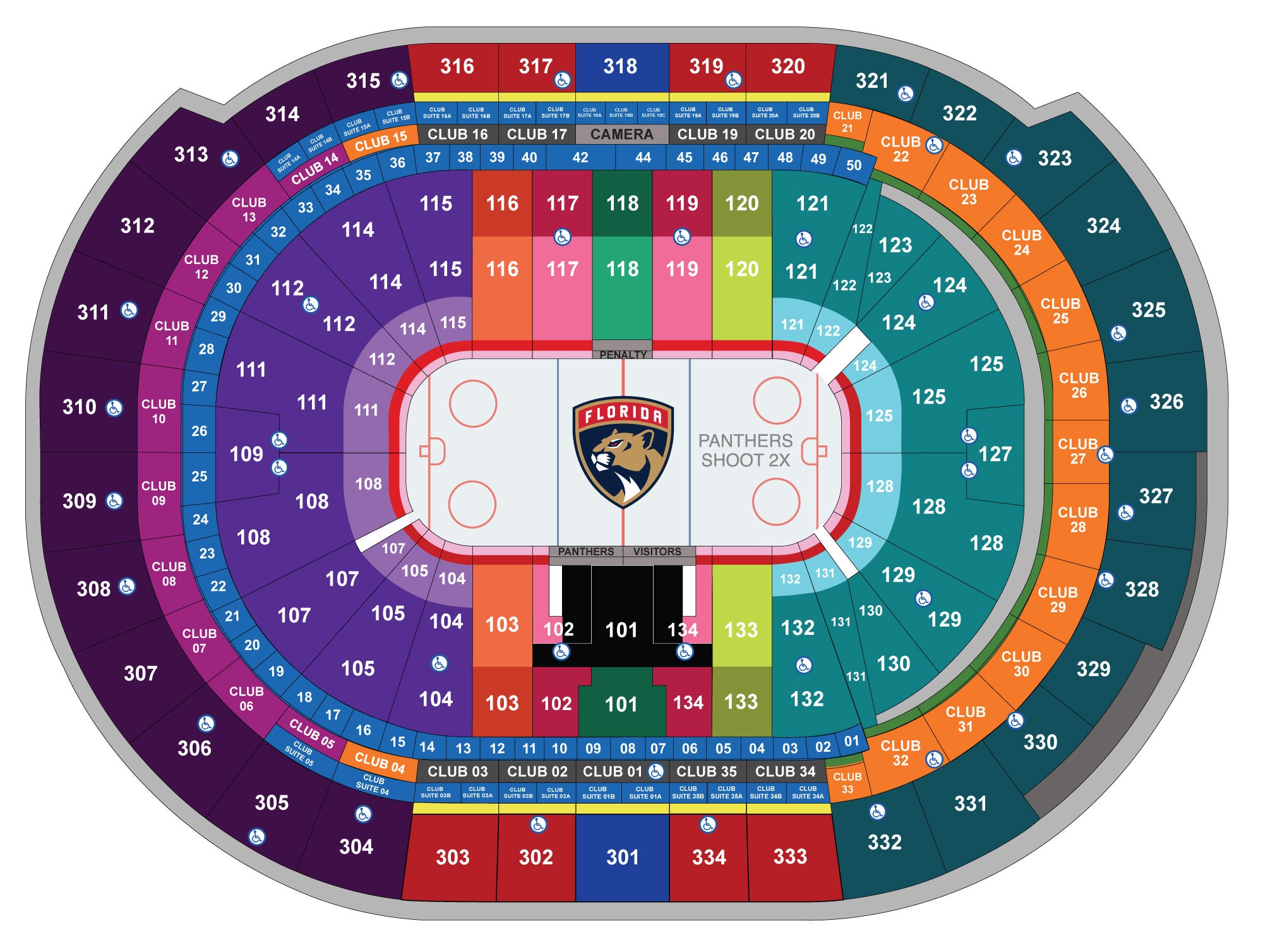 Amerant Bank Arena seating chart