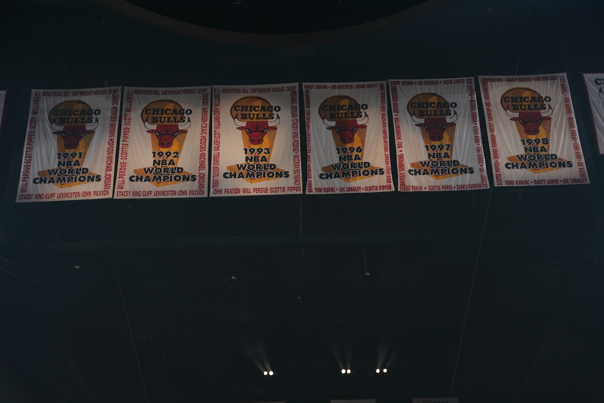 Chicago Bulls Championship Banners