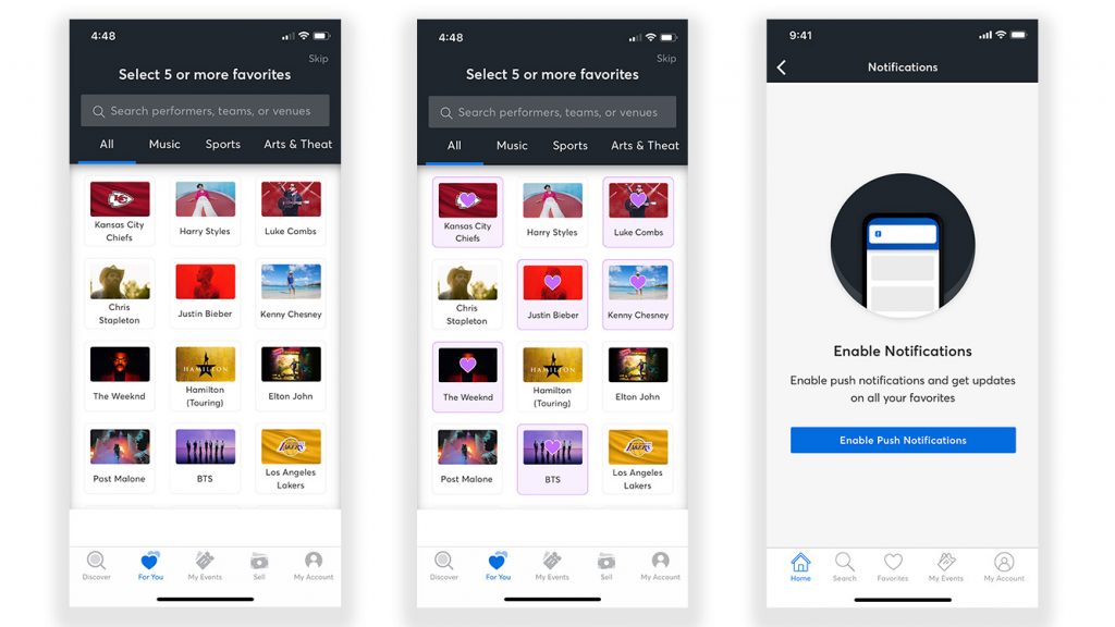 Ticketmaster Favorites How to Get Alerts for Artists, Teams & More