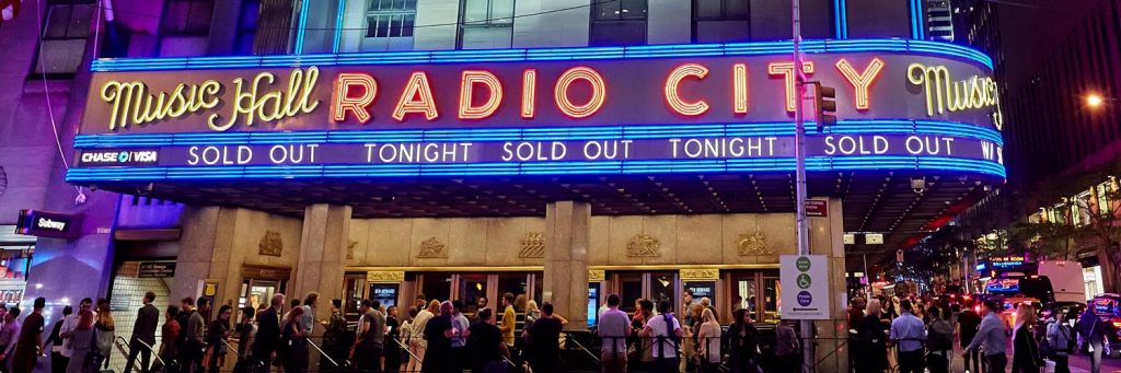 Iconic New York Venue Radio City Music Hall New York Ny