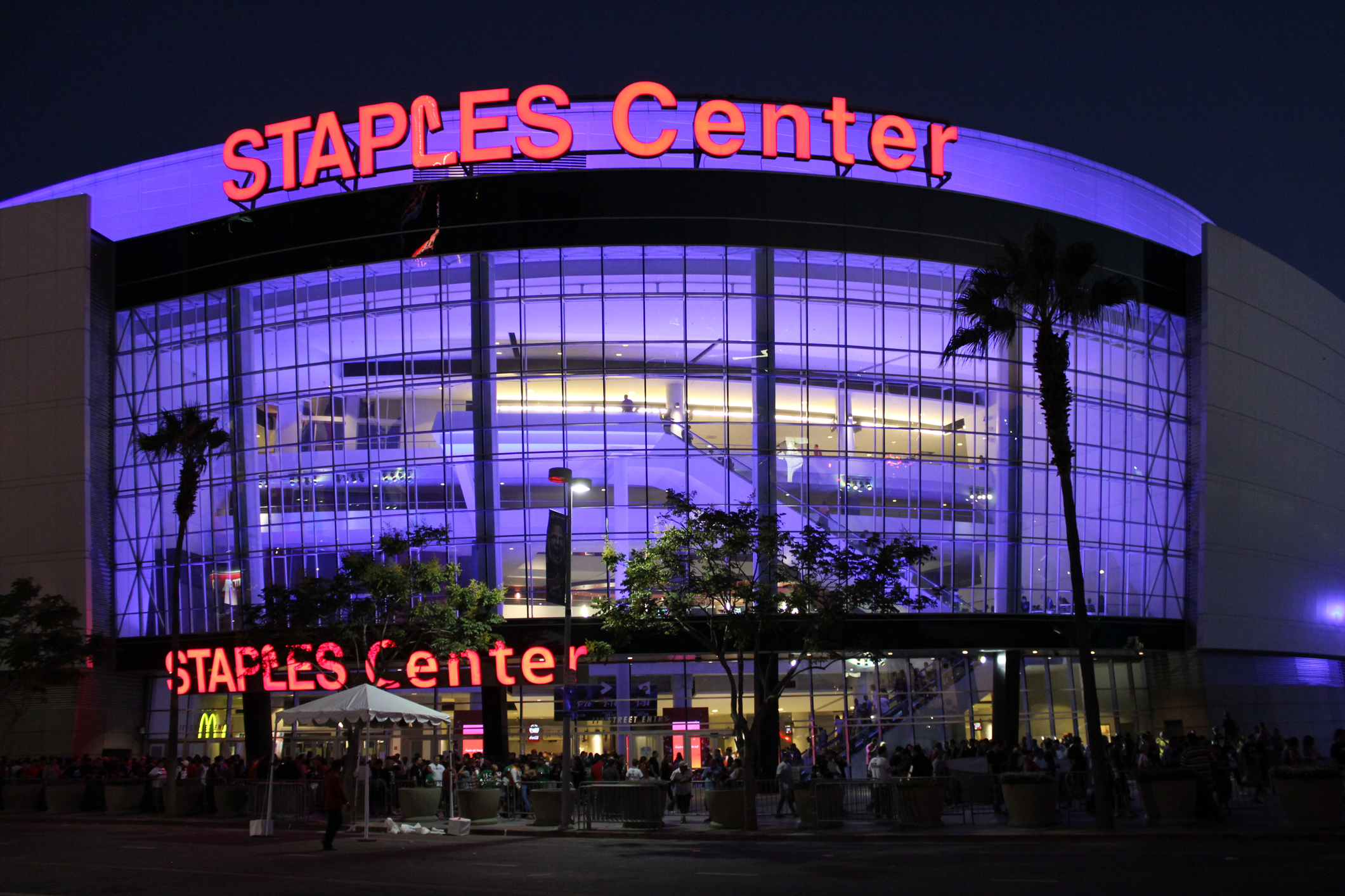 la staples center