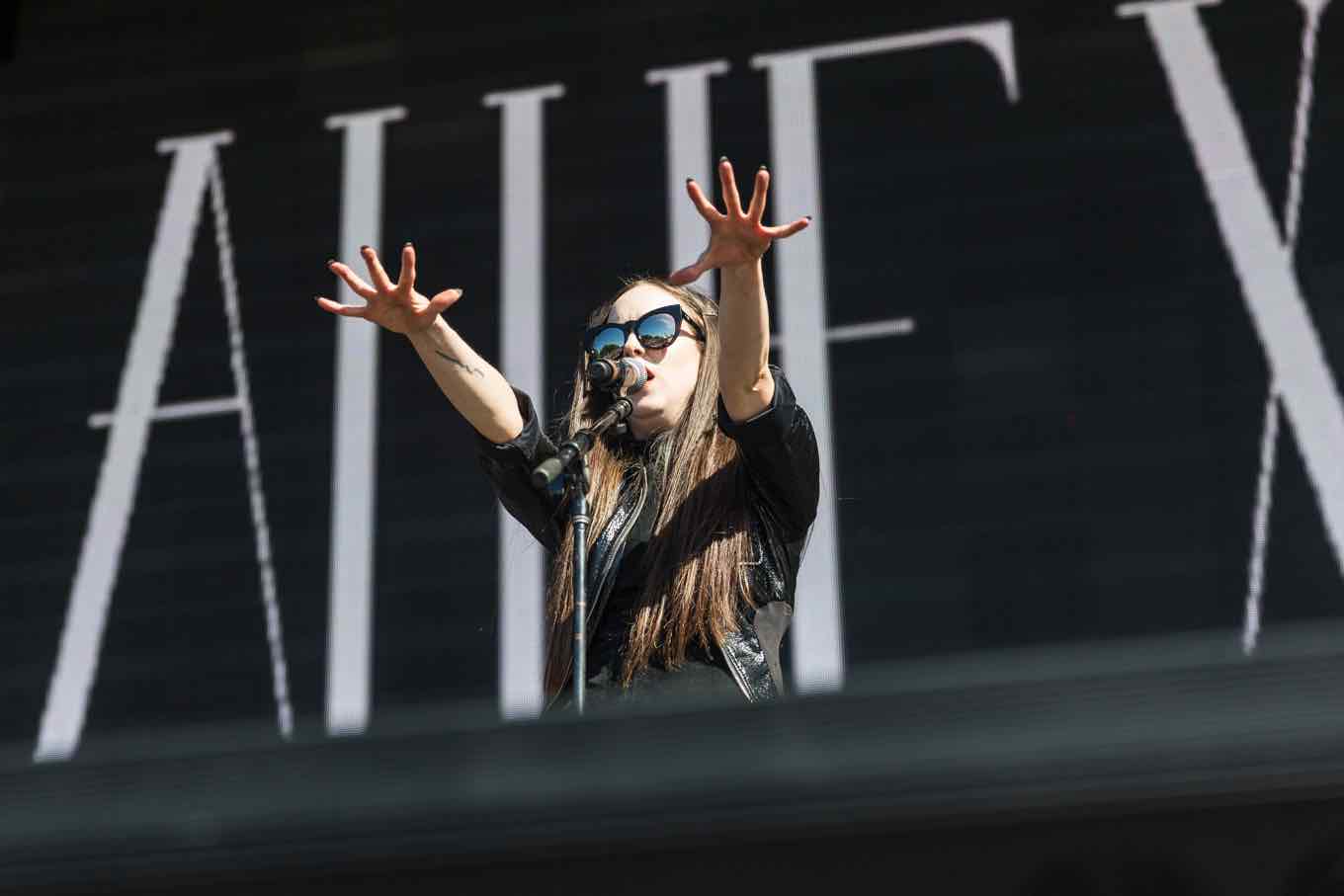 Allie X performs at Air + Style on February 20, 2016. (Photo credit: Air + Style) 