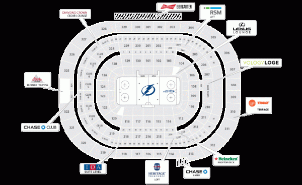 Printable Amalie Arena Seating Chart