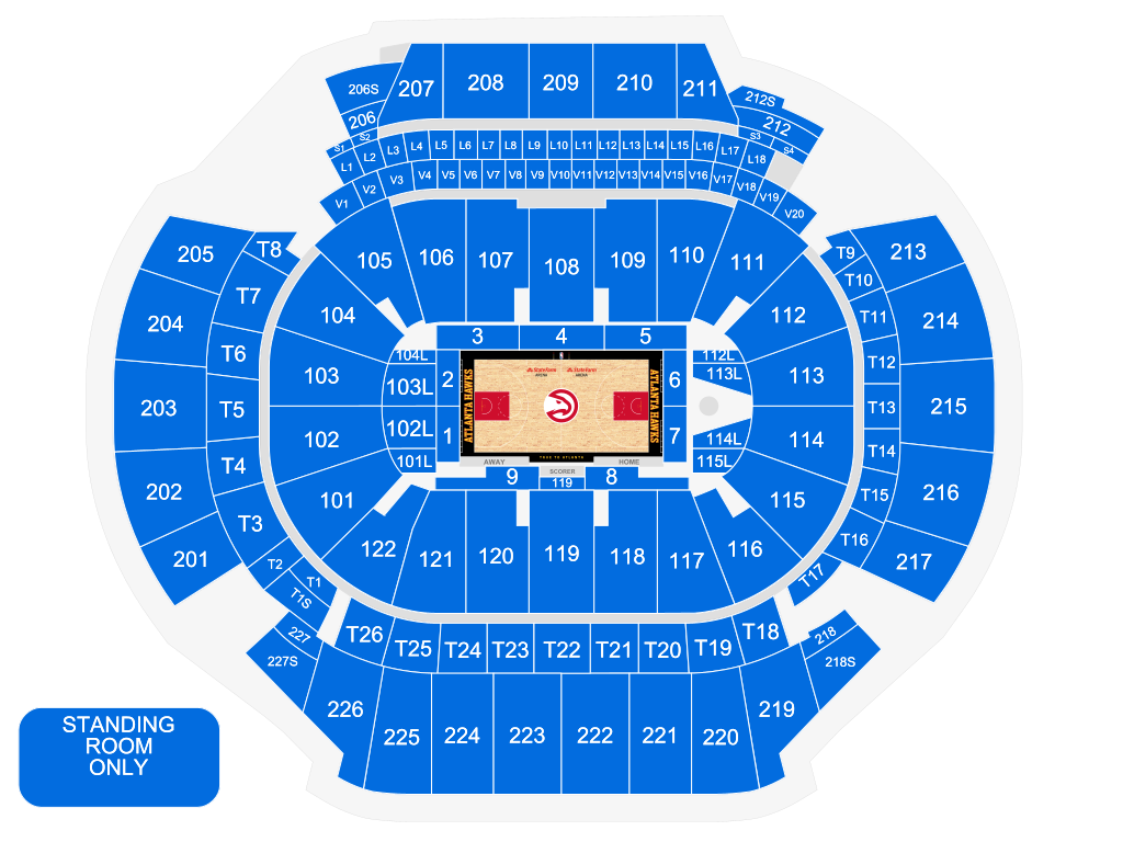 State Farm Arena Seat Chart