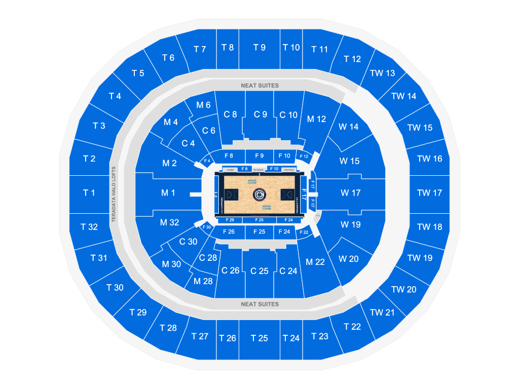 clippers seating map