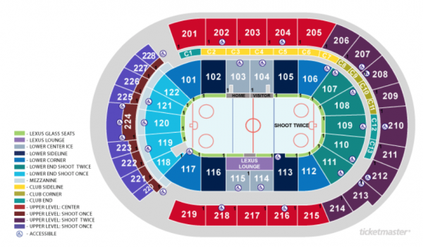 Nationwide Arena Columbus Ohio Seating Chart