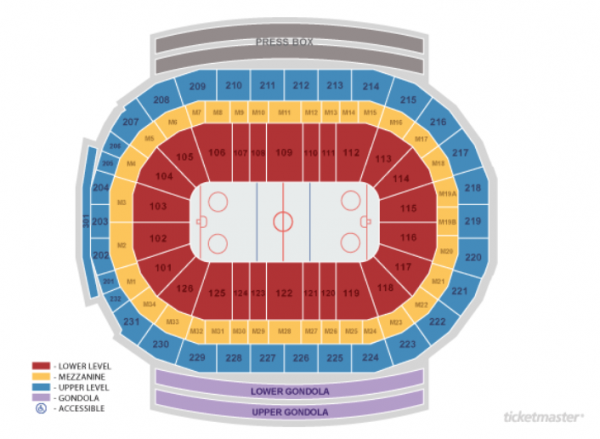 Detroit Red Wings Seating Chart