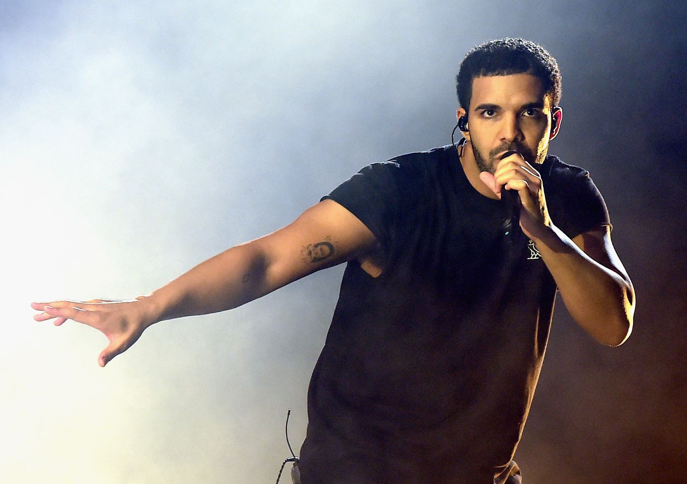 Drake performs onstage during day 3 of the 2015 Coachella Valley Music & Arts Festival (Weekend 1) at the Empire Polo Club on April 12, 2015 in Indio, California. (Photo by: Kevin Winter)