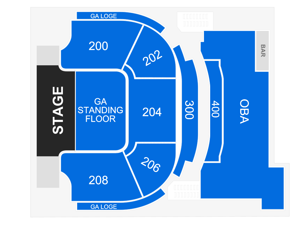 house of blues las vegas seating chart