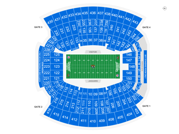 jacksonville jaguars seating chart