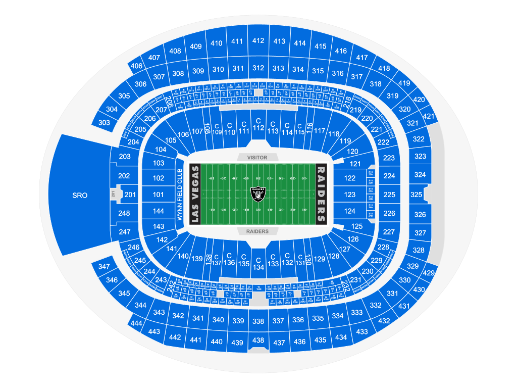 Raiders Allegiant Stadium Seating Chart