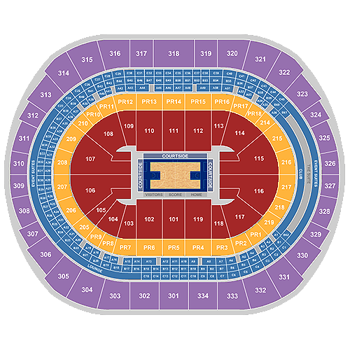 La Clippers Staples Center Seating Chart