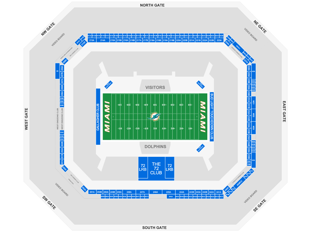miami dolphins seating chart