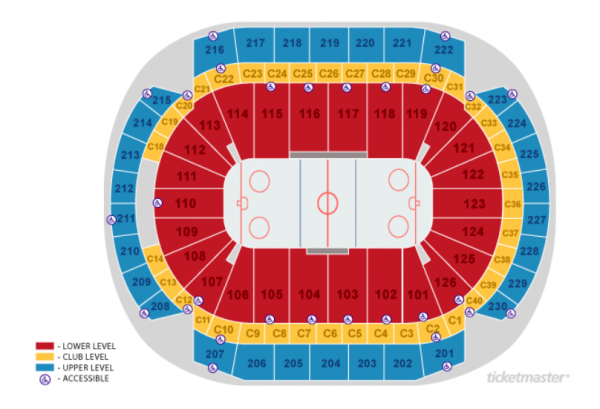 Detailed Seating Chart Xcel Energy Center