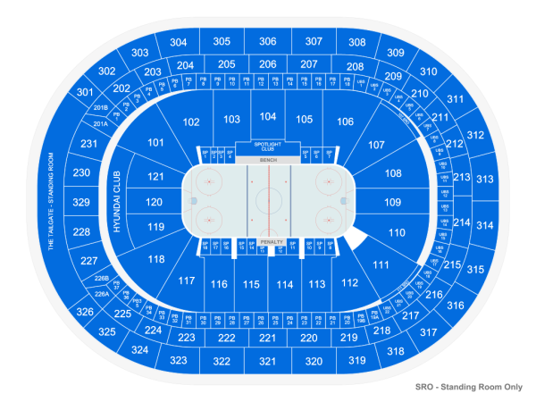 NY Islanders seating chart