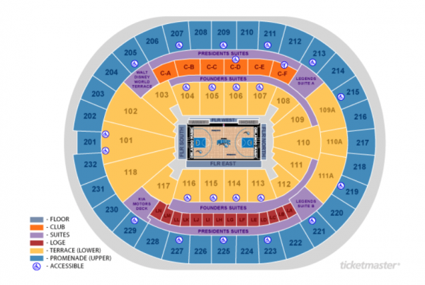 Milwaukee Bucks Detailed Seating Chart