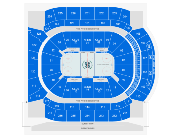 Seattle Kraken seating chart