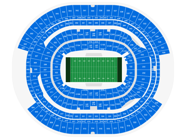 SoFi Stadium Map  Los Angeles Chargers 