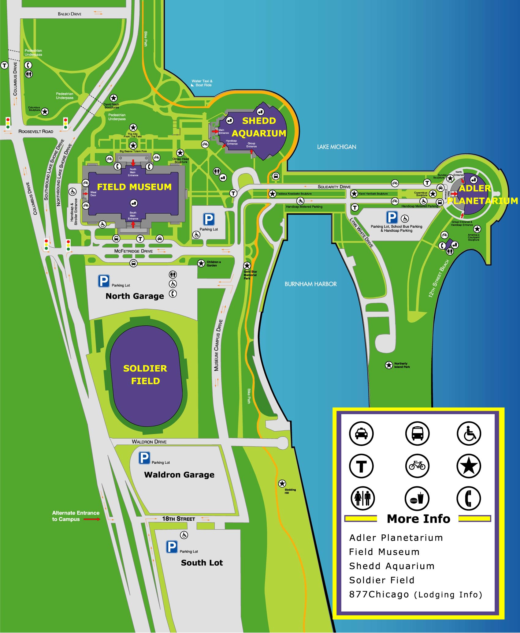 soldier field parking map