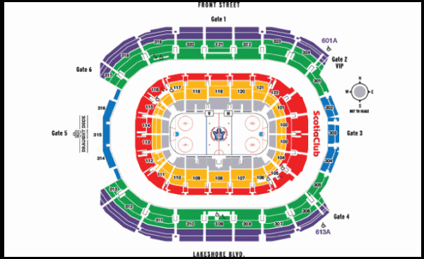 Scotiabank Arena Seating Chart Toronto