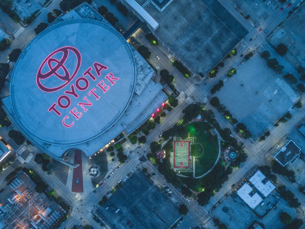 toyota center concert map