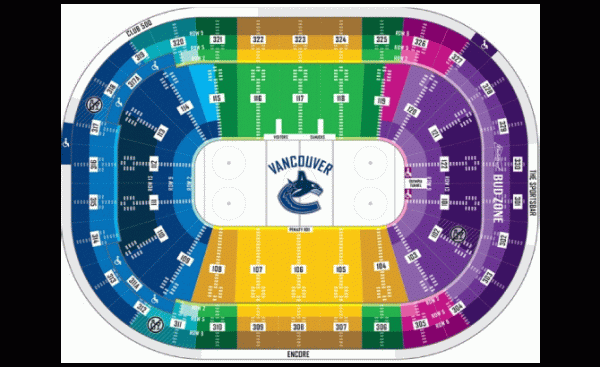 Rogers Arena Vancouver Seating Chart