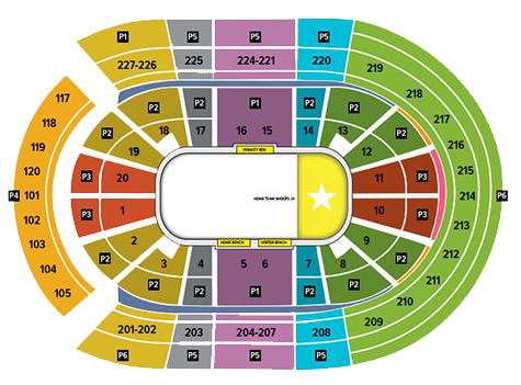 vegas golden knights seating chart - t-mobile arena