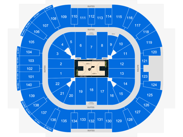 Utah Jazz seating chart