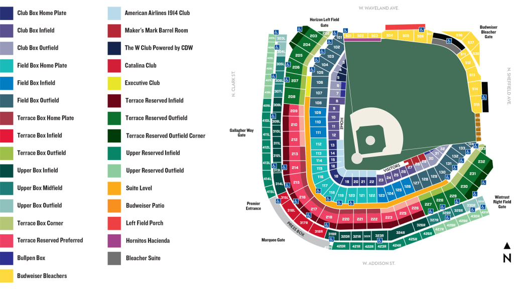 Detailed Seating Chart - Fenway Park, Boston (screenshot during